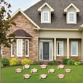 thumbnail image 2 of Big Dot of Happiness Rose Gold Graduation Lawn Decorations - 10 Piece, 2 of 8