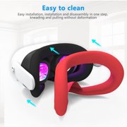 Compatible with Oculus Quest 3 Silicone Case Accessory with VR Case Cover, Silicone VR Face Cover Pad and Touch Controller Grip Cover Compatible with Quest 3, Disposable Eye Cup (blue)