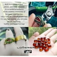 thumbnail image 3 of Handmade Ring Wedding Ring Sets Couples Rings Yellow Gold Plated Red Ruby Titanium band, 3 of 6