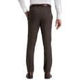 thumbnail image 2 of Kenneth Cole Reaction Stretch Shadow Check Slim Fit Dress Pants Brown, 2 of 7