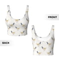 thumbnail image 6 of Rateoe Funny Chicken Print Womens' Sports Bras Scoop Neck Sports Vest- Padded U Back Seamless High Impact Support, 6 of 7
