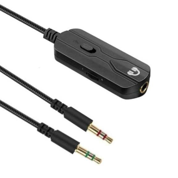 hejhncii 3.5mm Headphone Extension Cable with Mute & Volumes Controls Audios Mic Cable