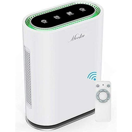 

Clearance! Mooka True HEPA+ Air Purifier Large Room to 1 350 Sq Ft Auto Mode Air Quality Sensor Enhanced 6-Point Purification for Allergies and Pets Rid of Dander Dust Smoke Odor