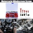 thumbnail image 2 of Unique Bargains 137pcs Motorcycle Fairing Bolt Screws Fasteners Mounting Washers Nuts Screws Clips Black, 2 of 7