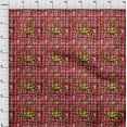 thumbnail image 4 of oneOone Tissu en Coton Flex Rouge Abstrait pour Robe Tissu Imprimé au Mètre 40 Pouces de Large, 4 of 4