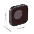 thumbnail image 3 of PULUZ PU921 5.5mm ND16 4-stop Lens Filter 1.2×1.2in Filters Optical Glass Waterproof Scratch-resistant with Multi-Resistant Coating Compatible with GoPro 12/ 11/ 10/ 9/ 8/ Mini 11, 3 of 7
