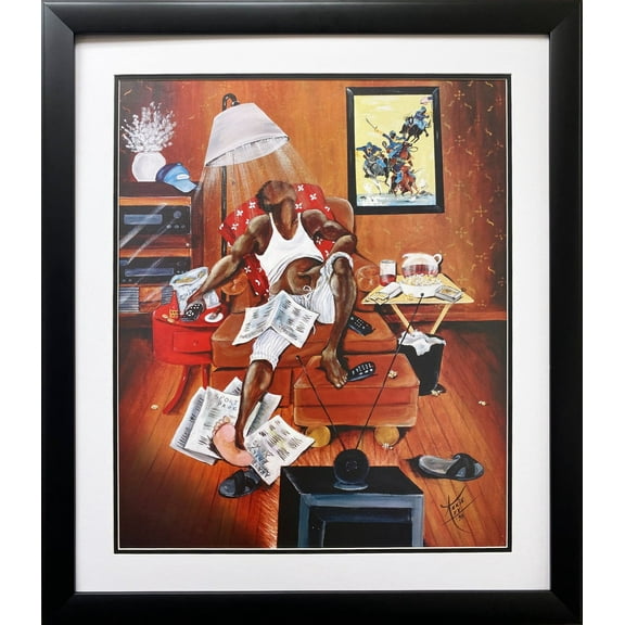 Annie Lee "In Control" NEW Custom FRAMED African American ART Generic