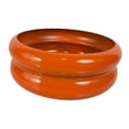 thumbnail image 1 of Maceta de hierro con orificio de drenaje, adorno artístico para manualidades, maceta, jarrón de burbujas para dormitorio, oficina, comedor, decoración Naranja, 1 of 8