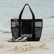 thumbnail image 4 of Bolsa de malla para ducha ZJT250123096 | Bolsa portátil con 5 compartimentos para colgar ropa seca | Organizador de malla de nailon de secado rápido para viajes, dormitorios, playa, gimnasio, cam, 4 of 5