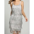 thumbnail image 1 of Vestido De Tirantes Finos Vestido de tirantes finos para mujer, borlas, vestidos de fiesta de noche, Vestidos (gris S) Ygjytge para Mujer Gris T L, 1 of 8