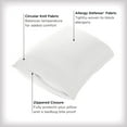 thumbnail image 2 of AllerEase Platinum Allergy Defense Particles Proof Temperature Balancing Luxurious Plush Fabric Machine Washable Bedbug Bite Proof Durable Zippered Pillow Protector, King Size, White, 2 of 3