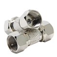 thumbnail image 2 of Conector Coaxial Macho A Macho, Paquete De 2, 75 Ohmios, Tipo F, Adaptador De Cable Coaxial Rg6, Acoplador De Extensión De Cable Para Amplificador Divisor De Antena De Tv, 2 of 5