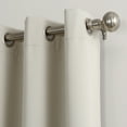 thumbnail image 3 of Sun Zero Nolan Energy Efficient Blackout Grommet Single Curtain Panel, 54" X 63", Pearl, 3 of 9