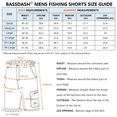thumbnail image 3 of BASSDASH FP01M 10.5” Mens Fishing Cargo Shorts Quick Dry UPF 50+ Water Resistant, 3 of 6