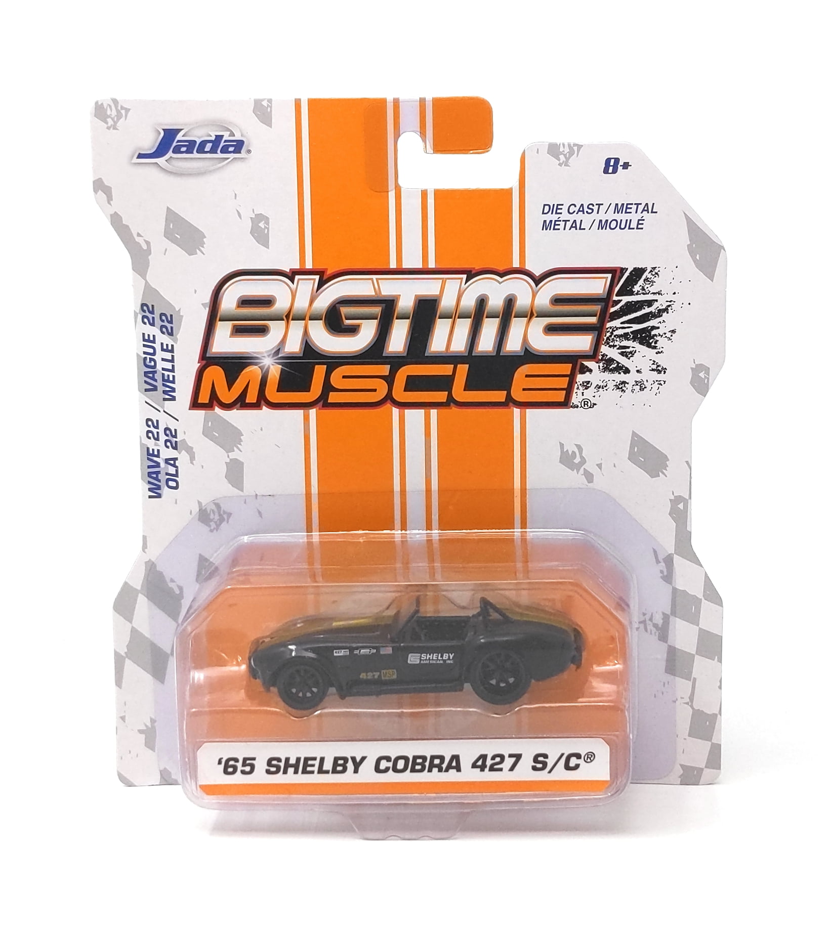 Jada Bigtime Muscle 1:64 Scale Wave 22 '65 Shelby Cobra 427 S/C Black ...