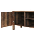 thumbnail image 5 of Home Design Topeka 55" TV Stand with Open Shelves and Storage Compartments, Modern Rustic Design for Living Room, Vintage Oak, 5 of 9