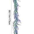 thumbnail image 3 of AYktou 5.7 Ft Christmas Garlands, Artificial Lavenders Rattans Multi-Purpose Fake Plants Vines Garland, Wedding Party DIY Wreaths Fireplace S Door Hanging Xmas Festival Party Table Decor, Purple, 3 of 8