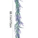 thumbnail image 3 of Guirnalda navideña de ratán | Decoración colgante de hojas artificiales de 177 cm para repisa de chimenea, Acción de Gracias y fiestas | Rojo, amarillo, verde y morado, 3 of 7