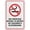 Warning Sign 3, variant on No Smoking Within 5 Meters Of Any Entry Sign 8"x12" Metal, Rustproof Aluminum Multicolor, 5M Entry No Smoking Marker