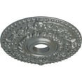 thumbnail image 3 of Ekena Millwork 18"OD x 3 1/2"ID x 1 1/2"P Rose Ceiling Medallion (Fits Canopies up to 7 1/4"), Hand-Painted Platinum, 3 of 6