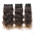 thumbnail image 1 of Pelucas Juego de 4 clips de extensión de cabello largo y rizado para mujeres con clip en piezas de peluca de aspecto natural, fáciles de usar, 22 pulgadas de largo, 190 g de peso para peinado en capas, 1 of 8