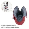 thumbnail image 5 of Small Pet Carrier for Small Dogs and Cats - Washable Semi-Open Pet Travel Tote Bag - Adjustable Strap Pet Carrier for Cat Travel Bag - 9.8 x 15.7 x 13 Inch - Burgundy, 5 of 7