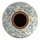 thumbnail image 5 of Creative Co-Op Df2720 Jarrón Con Diseño Floral De Terracota De 8 Pulgadas De Alto Y Acabado Craquelado, Color Azul, 5 of 7