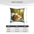 thumbnail image 4 of Haiem Lazy Home Style Guinea Pig Print Velvet Soft Solid Decorative Square Throw Pillow Covers Set with Elegant Piping Christmas Cushion Case for Sofa Bedroom Car-18"x18", 4 of 8