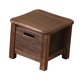 thumbnail image 4 of Taburete de madera para almacenamiento, taburete para cambiar zapatos, muebles, decoración estable con cajón para 30cmx30cmx25cm, 4 of 9
