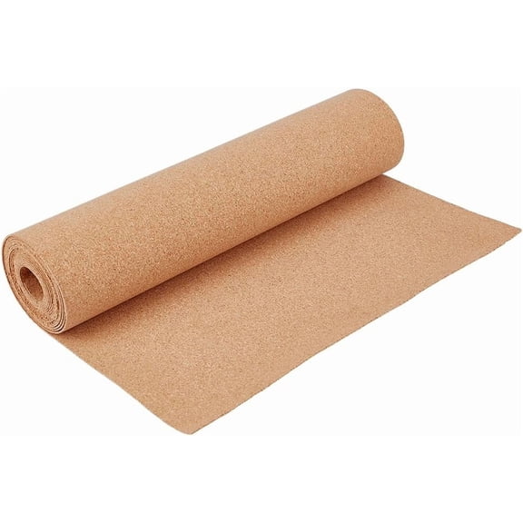 5.4 Yards Cork Roll 11.8 Inches Wide Natural Corkboard for Wall Decoration Bulletin Board Non-Adhesive Cork Material DIY Crafts Supplies 1mm Thick BurlyWood