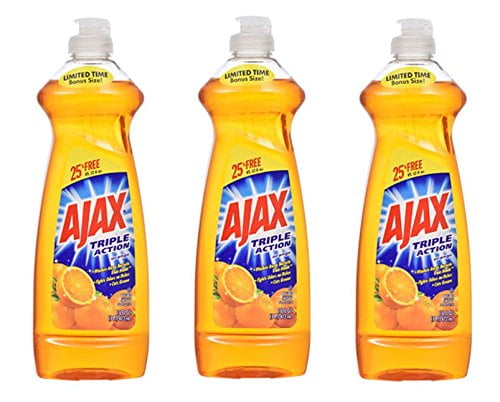 Ajax Triple-Action Orange Dish Liquid 16-oz. Bonus Bottles ...
