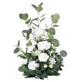 thumbnail image 2 of de flores artificiales, de flores de seda, decoración de jarrón, centros de mesa, centro de mesa de boda para fiestas de boda en casa , Flor blanca, 2 of 8