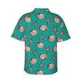 thumbnail image 3 of Easygdp Starfish and Shell Men's Hawaiian Shirts Print Lapel Short Sleeve for Beach, vacation, party, casual occasions - 3X-Large, 3 of 9