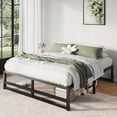 thumbnail image 3 of Amolife Full Size 14'' Metal Platform Bed Frame with Large Under Bed Storage Space, Black, 3 of 10