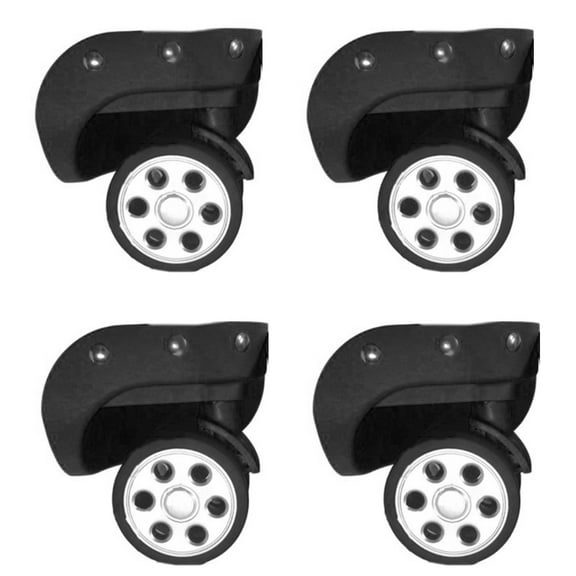 Heavy Duty Luggage Wheel Replacement Trolley Casters 360 Degree Suitcase Rubber 60x12/55x12mm 4pcs/Set