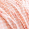 thumbnail image 5 of Queen Size Pink Plaid Bowknot Reversible Comforter Sets 3 Piece Kids Girls Grid Bows Soft Lightweight Microfiber Bedding Set with 2 Pillowcases, 5 of 15