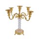 thumbnail image 5 of Candelabro cónico de 5 brazos, soporte para velas, candelabro moderno para interiores y salas de estar. Oro, 5 of 9