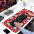 thumbnail image 2 of Long Mouse Pads for Desk,Red Cartoon Dinosaurs Arrows Pattern Desk Mats on Top Of Desks, Desk Mouse Pad Extra Large with 3mm Non-Slip Base and Stitched Edge for Gaming,Office,Work,Home 31.5"x15.7", 2 of 6