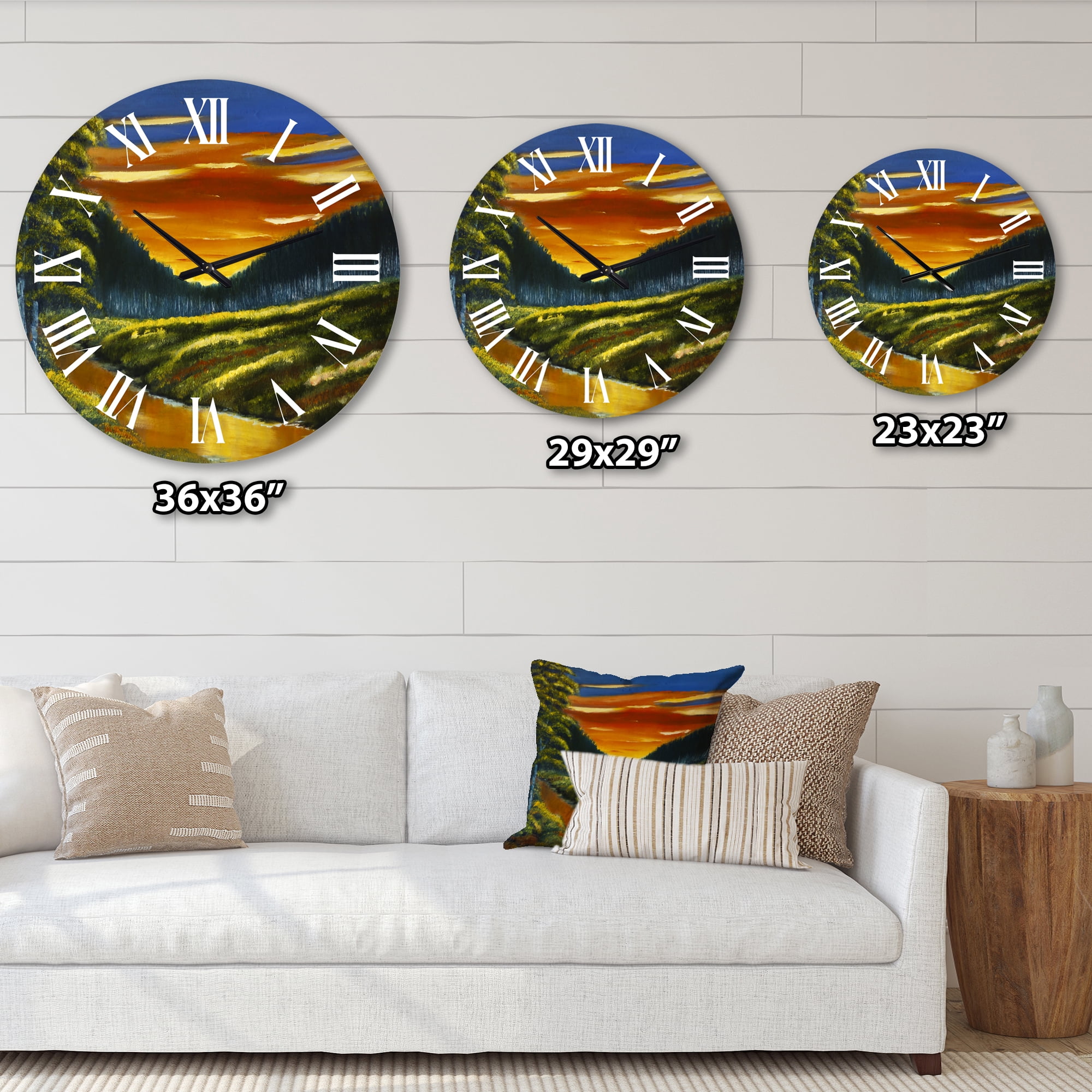 Designart 1 in Traditional Wall Clock