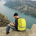 thumbnail image 3 of Housse de Pluie pour Sac à Dos, Housse de Sac à Dos Imperméable Améliorée avec Sangle Croisée Ajustable et Couche Renforcée pour la Randonnée, le Camping, les Voyages, 3 of 9