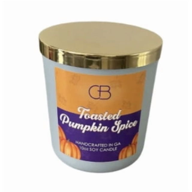 Vela de Soja Perfumada con Especias de Calabaza y Tiempo de Combustión