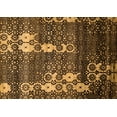 thumbnail image 1 of Ahgly Company Indoor Rectangle Abstract Orange Modern Area Rugs, 3' x 5', 1 of 4