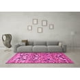 thumbnail image 3 of Ahgly Company Indoor Square Persian Pink Traditional Area Rugs, 6' Square, 3 of 4