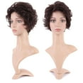 thumbnail image 1 of MesaSe Longue Perruque Synthétique Bouclée avec Franges Cheveux Courts Perruques Résistant à la Chaleur Pleine Perruque Pleine Tête pour les Femmes Blondes highlight, 1 of 4