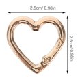 thumbnail image 2 of SHOWERORO 4Pcs Heart Carabiner Keychain Clips Made from Sturdy Zinc Alloy with Easy Open Spring Hook, 2 of 6