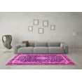 thumbnail image 3 of Ahgly Company Indoor Rectangle Medallion Pink Traditional Area Rugs, 2' x 5', 3 of 4