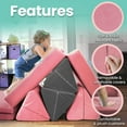 thumbnail image 6 of Critter Sitters Kids Lil Lounger | Play Couch | Modular Sofa | Fort Building, Open Ended Play | Sturdy Foam | Washable Covers | Durable | Flexible Seating for Playroom, Kids Room, 6 of 17