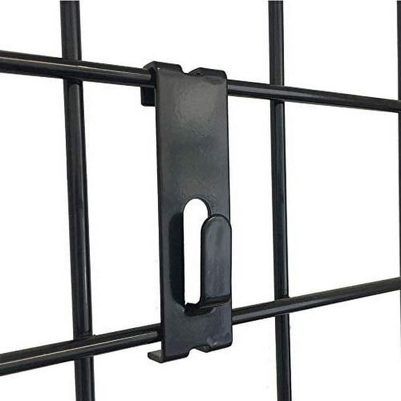 Gridwall Durable Metal Photo Frame Utility Notch Display Hook for Gridwall Display, (25 Pack)