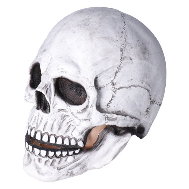 Máscara de calavera de cabeza completa, casco de calavera de Halloween Máscara de calavera completa diseñada meticulosamente