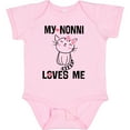 thumbnail image 3 of Inktastic Nonni Loves Me Granddaughter Kitty Cat Girls Baby Bodysuit, 3 of 5